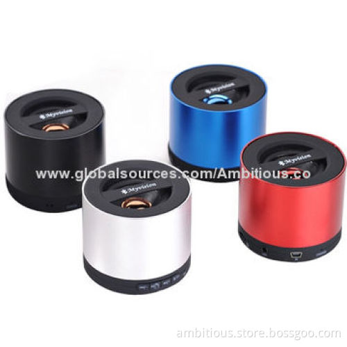 Classic Bluetooth speaker in Cylinder shape, for promotion